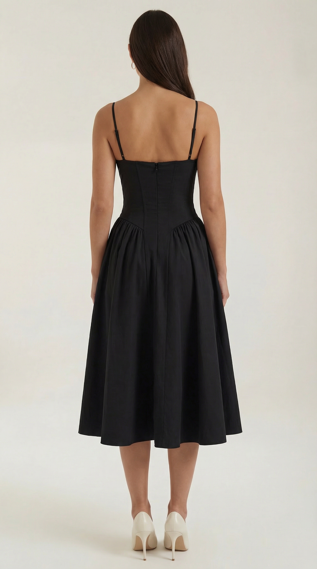 Morgan & Brooke | Floral Corset Midi Dress