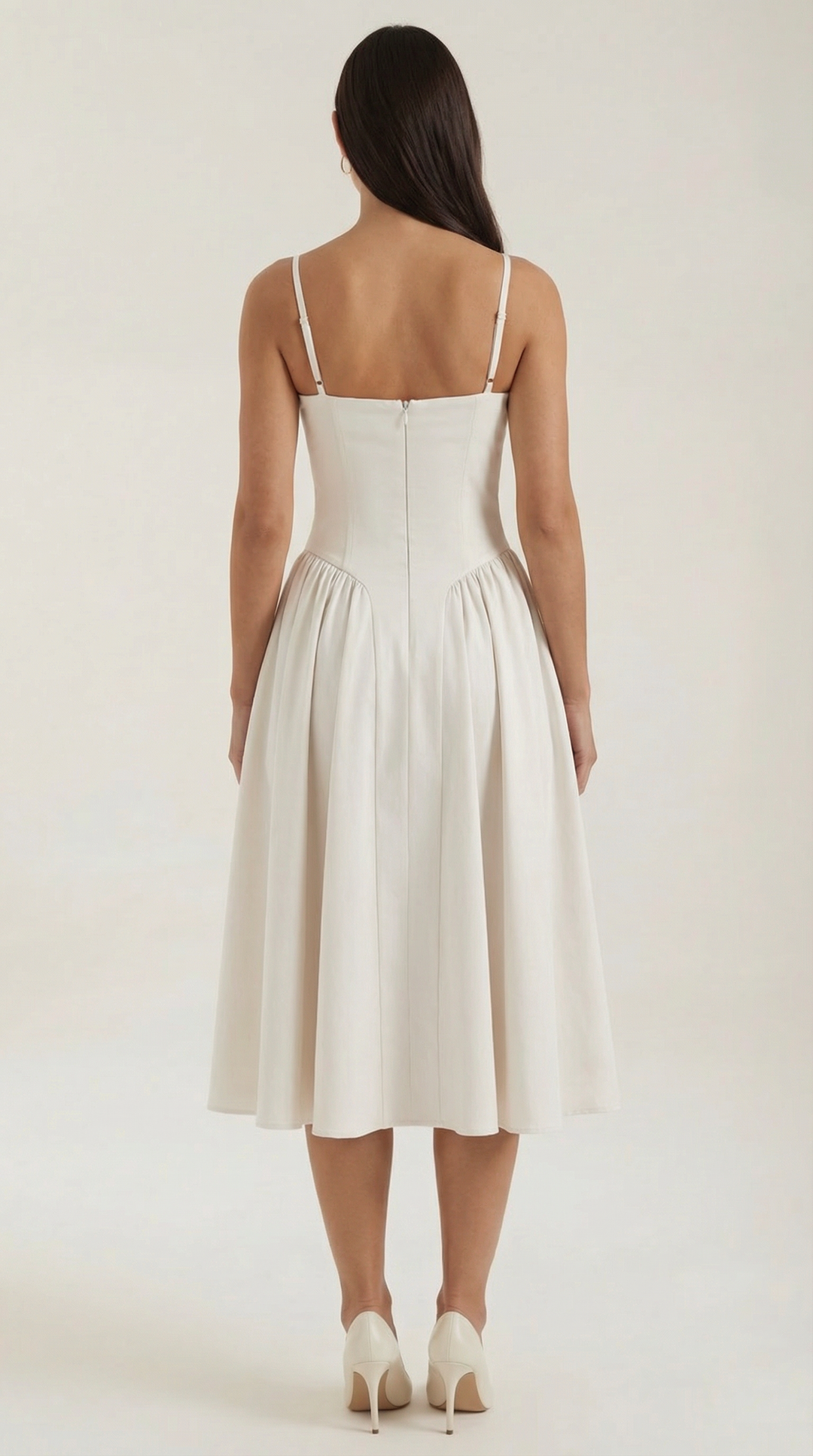 Morgan & Brooke | Floral Corset Midi Dress