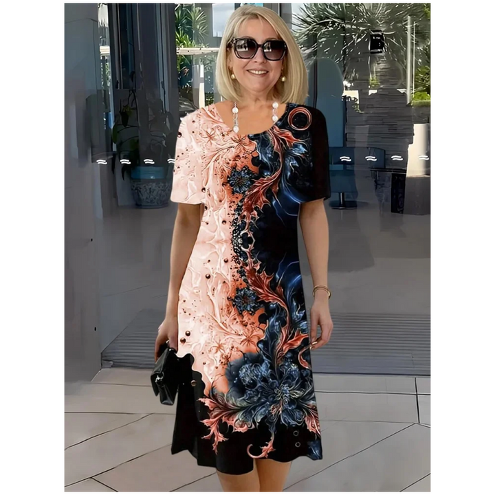 Morgan & Brooke | Printed Relaxed-Fit Midi Dress