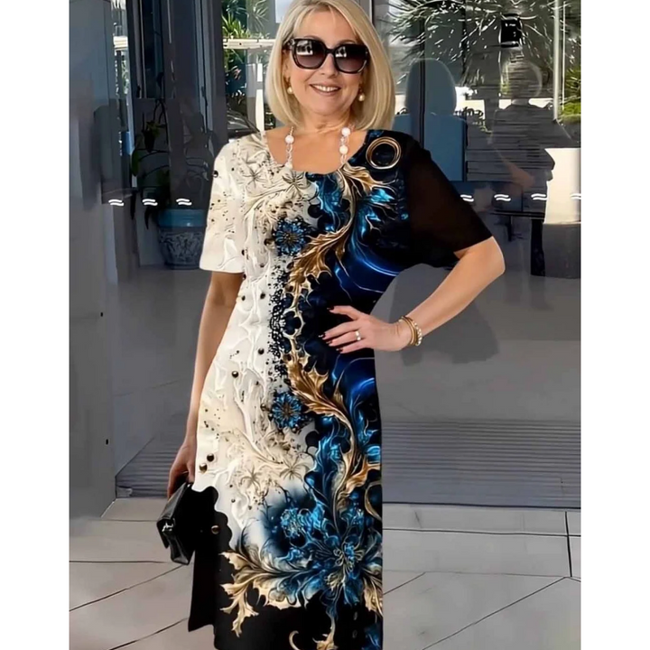 Morgan & Brooke | Printed Relaxed-Fit Midi Dress