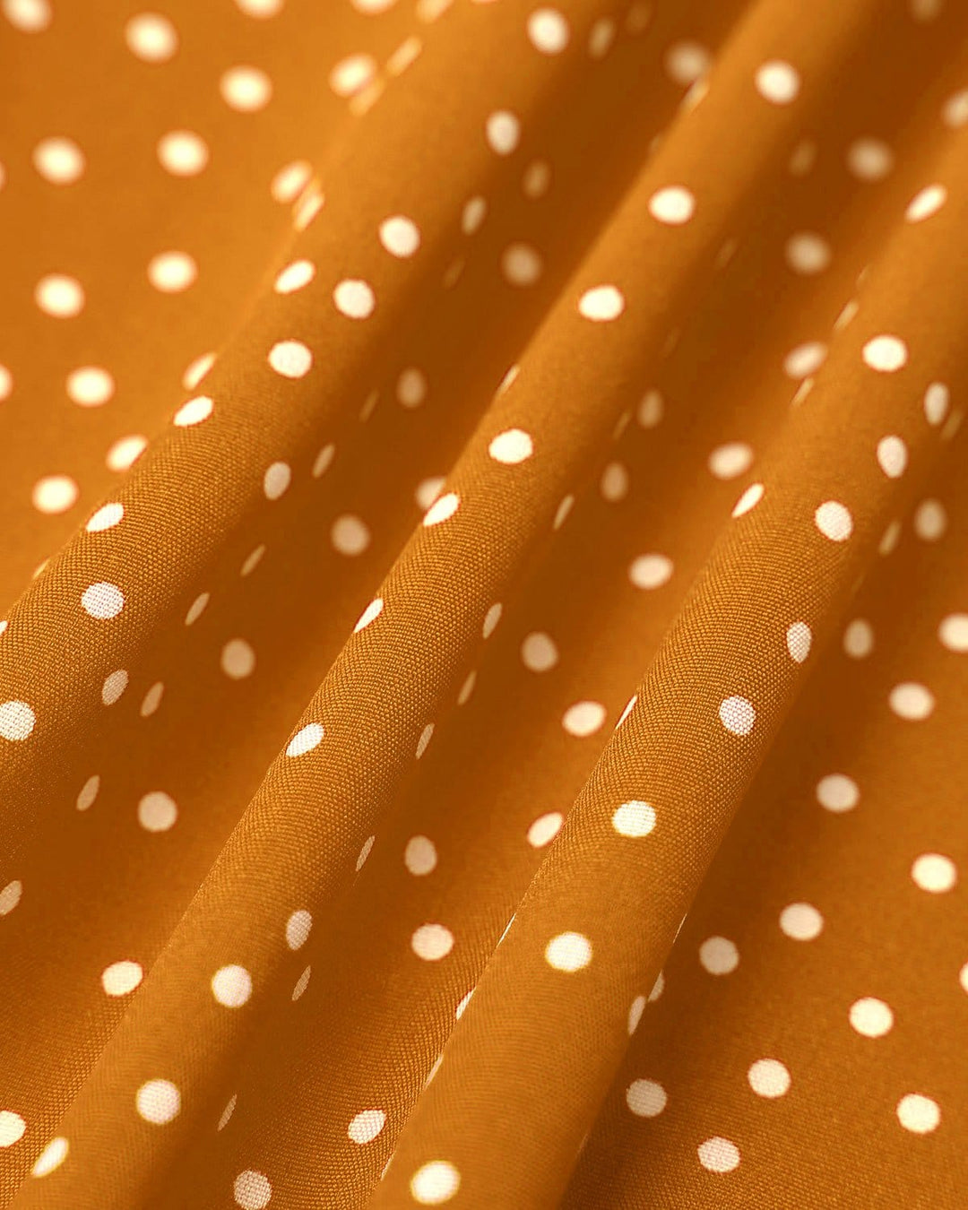 Morgan and Brooke | Yellow Polka Dot Ruffle Wrap Dress