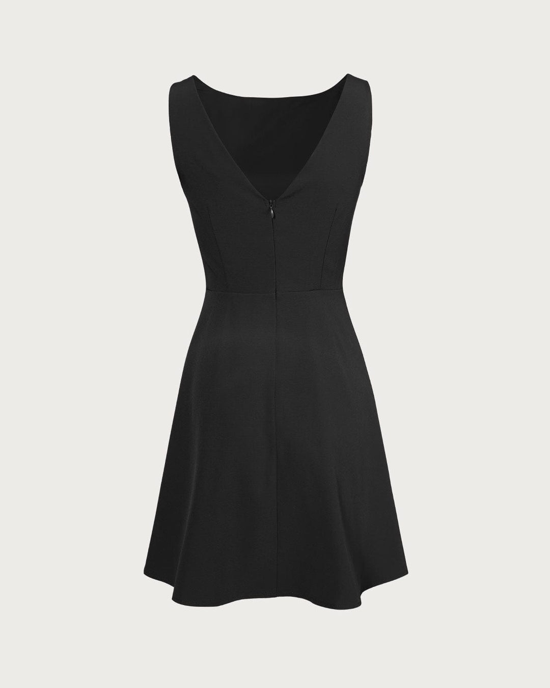 Morgan and Brooke | Black Boat Neck High Waisted Mini Dress