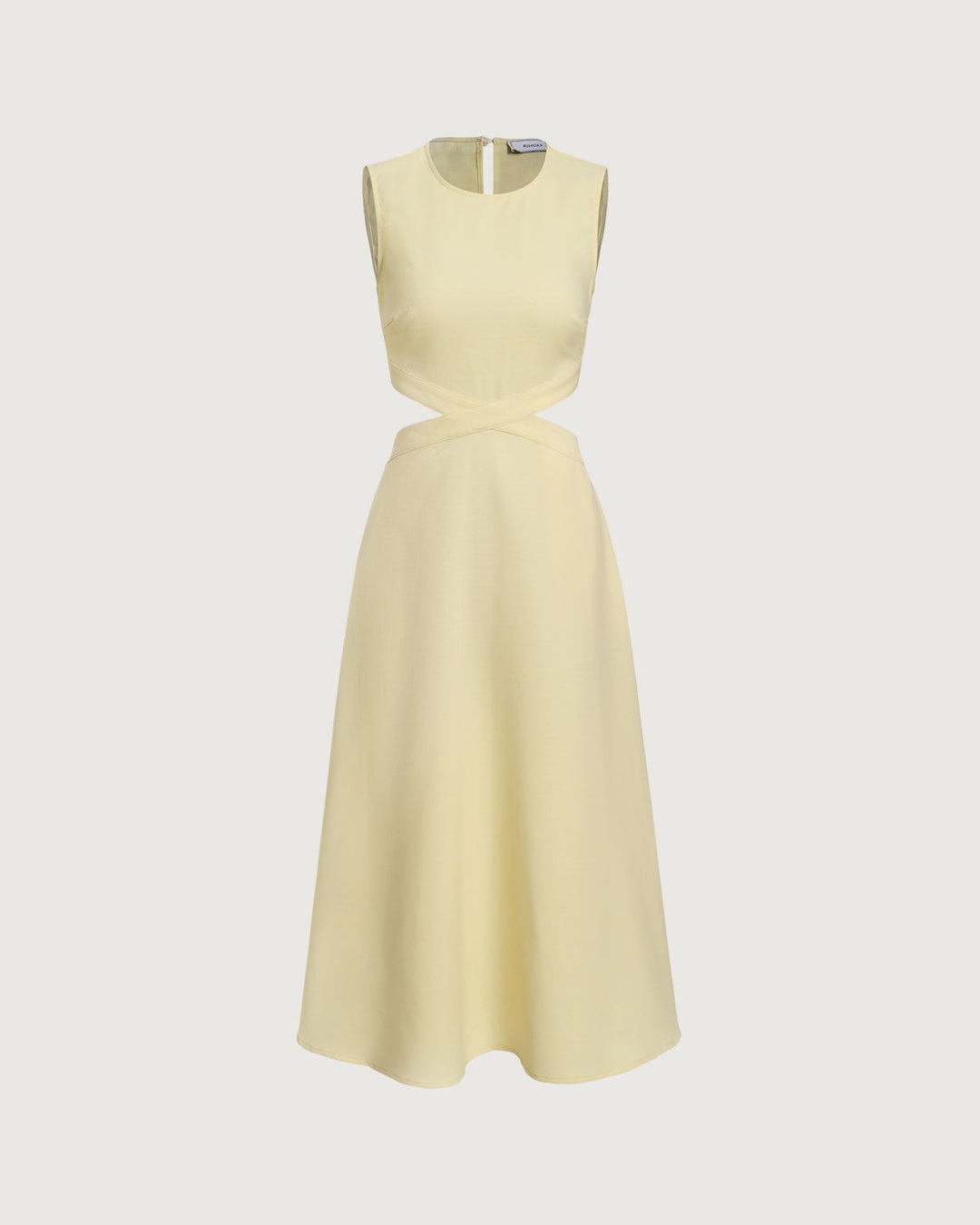 Morgan and Brooke | Yellow Cut-Out Midi Dress