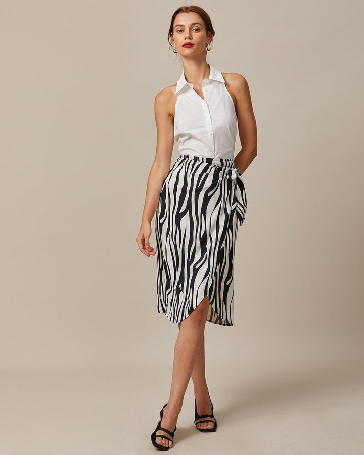 Morgan and Brooke | White Collared Sleeveless Shirt