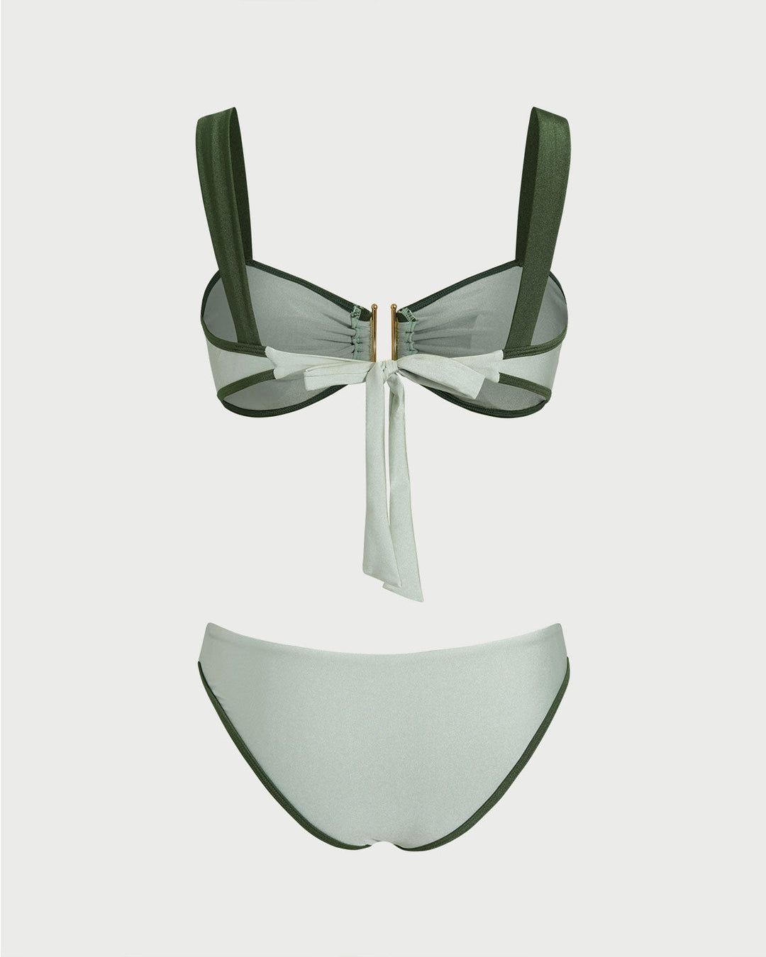 Morgan and Brooke | Green Bandeau Bikini Set