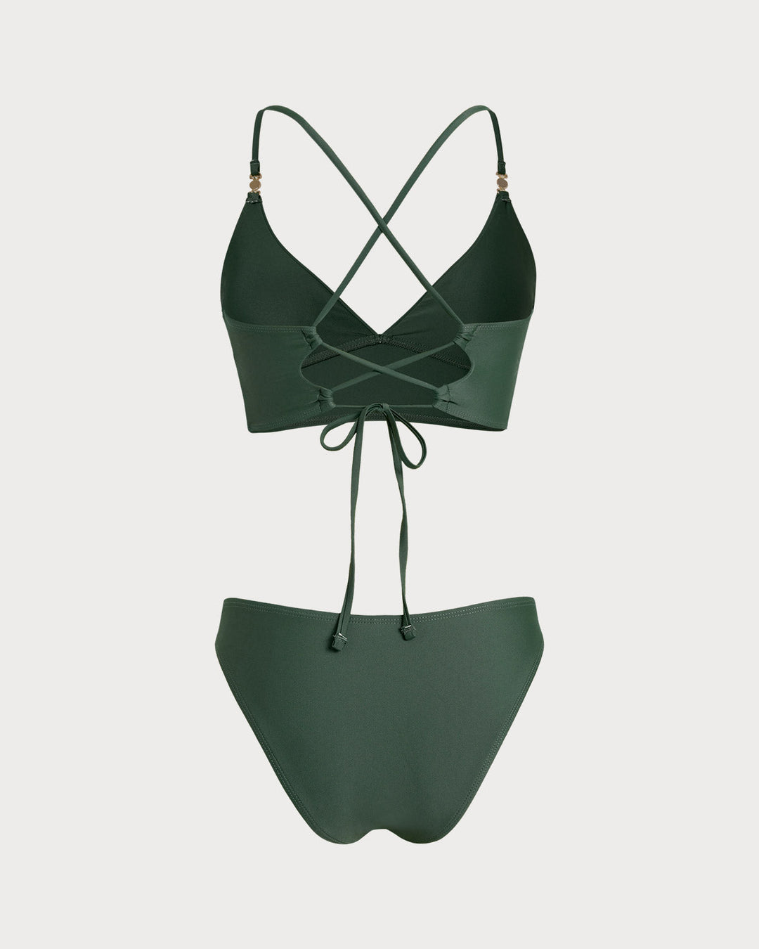 Morgan and Brooke | Green Cross Tankini Set