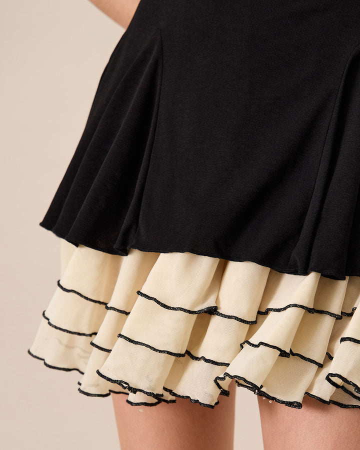 Morgan and Brooke | Black Bodycon Knitted Mini Dress