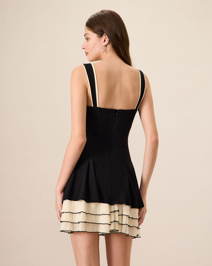 Morgan and Brooke | Black Bodycon Knitted Mini Dress
