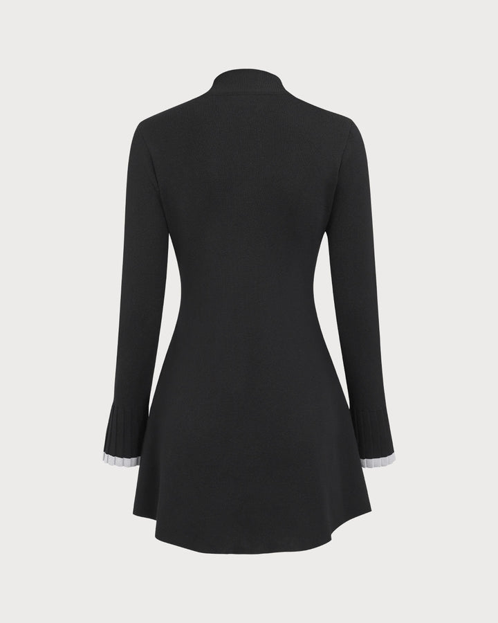 Morgan and Brooke | Black Long Sleeve Sweater Dress