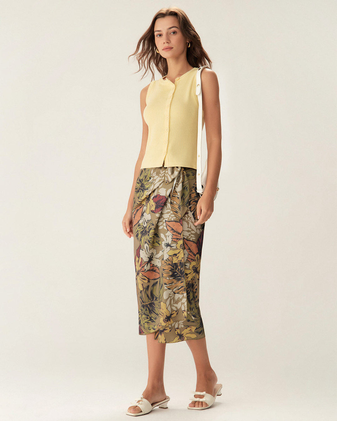 Morgan and Brooke | Yellow Knit Vest for Women