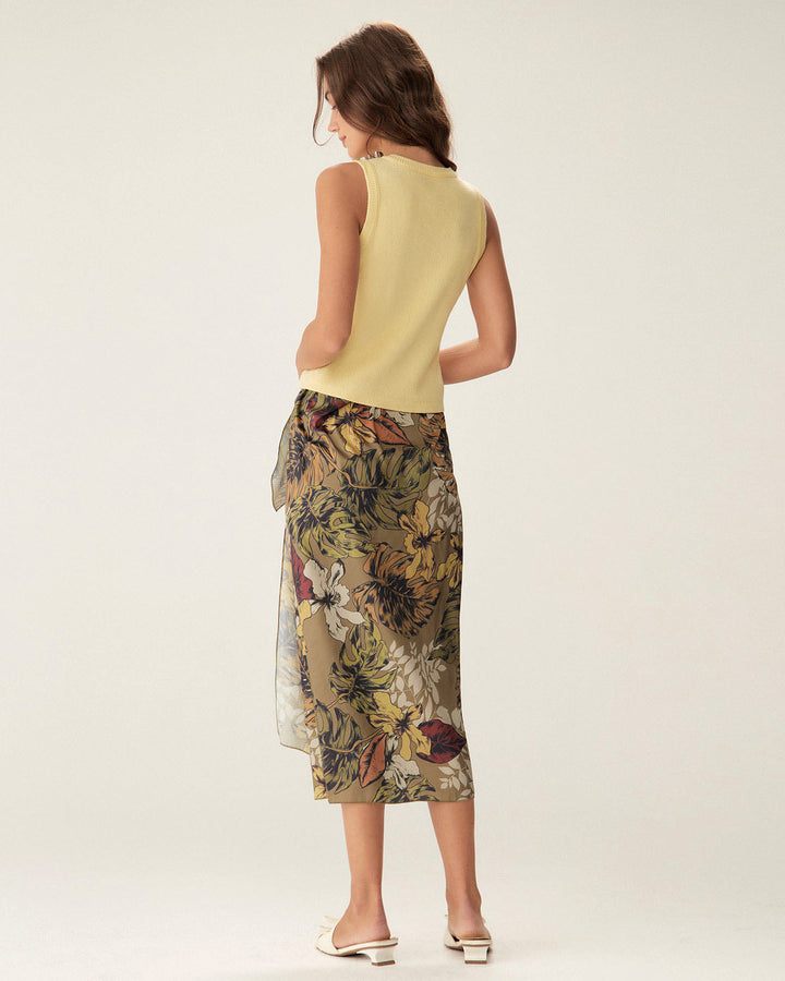 Morgan and Brooke | Yellow Knit Vest for Women
