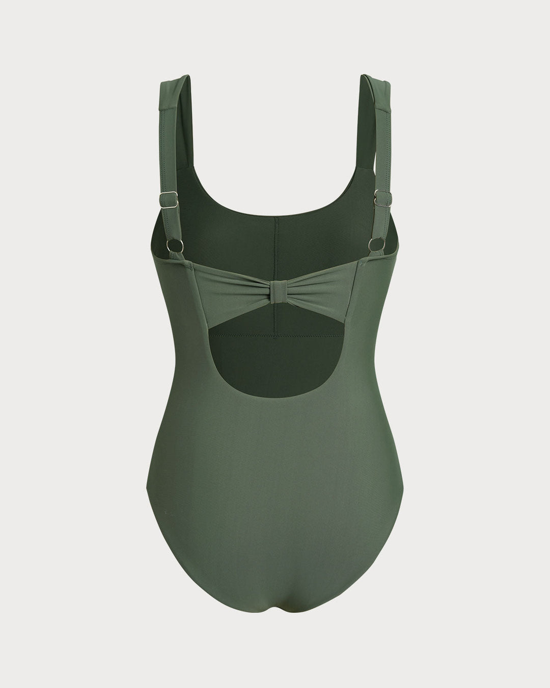 Morgan and Brooke | Green U Neck Tummy Control One Piece Swimwear