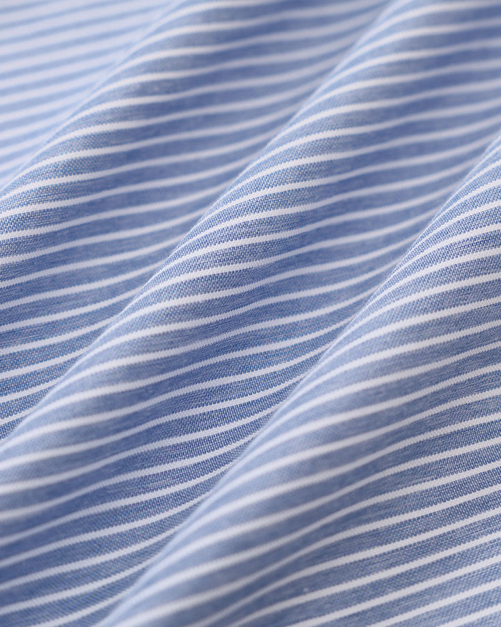 Morgan and Brooke | Striped Blue Mini Dress