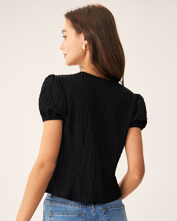 Morgan and Brooke | Black Lace Blouse