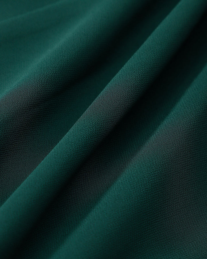 Morgan and Brooke | Green Tie Neck Sheer Mini Dress