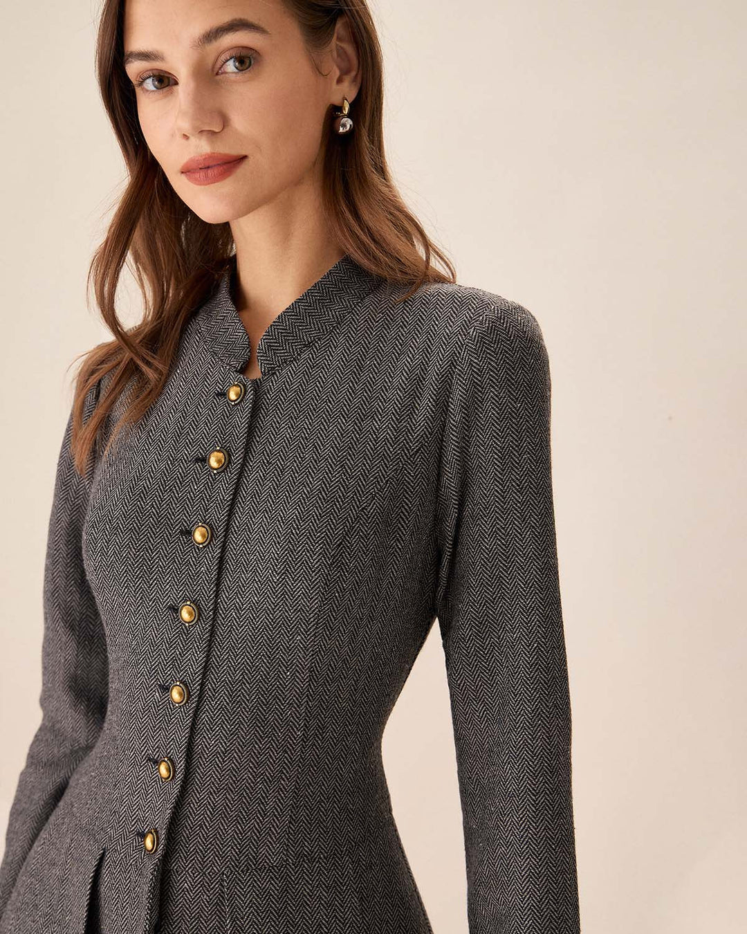 Morgan and Brooke | Grey Pleated Mini Dress
