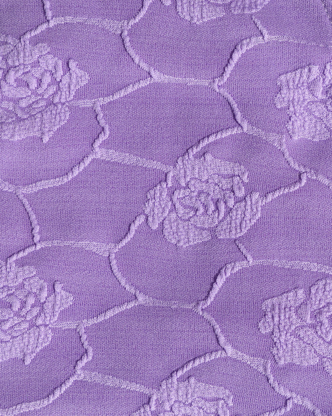 Morgan and Brooke | Floral Textured Bandeau Bikini Set for Women in Purple