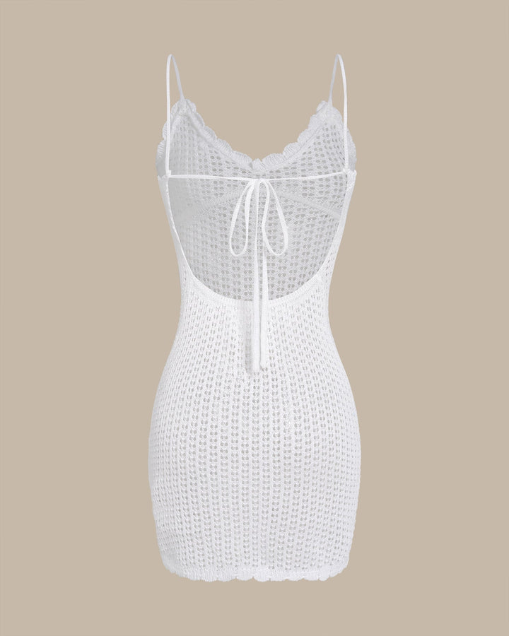 Morgan and Brooke | White Drawstring Cover-up