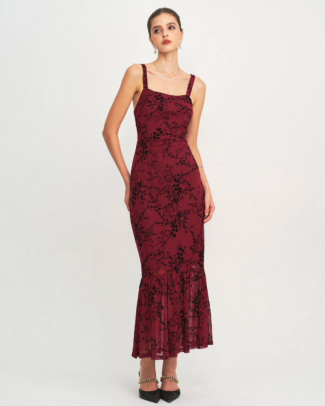 Morgan and Brooke | Floral Sleeveless Maxi Dress