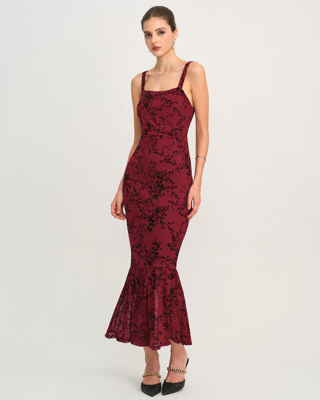 Morgan and Brooke | Floral Sleeveless Maxi Dress