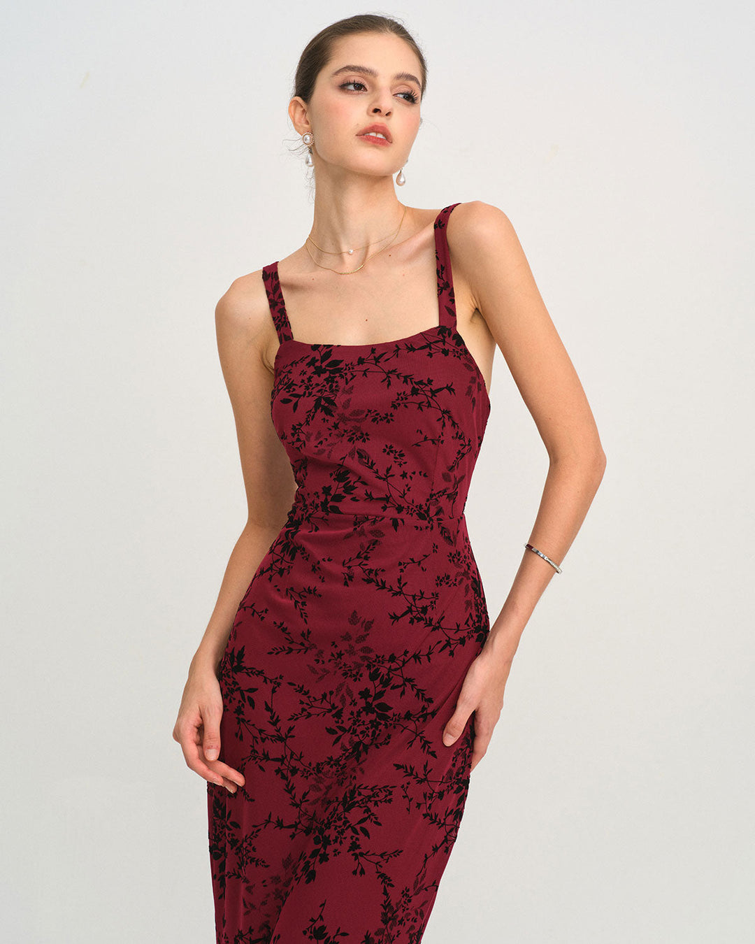 Morgan and Brooke | Floral Sleeveless Maxi Dress