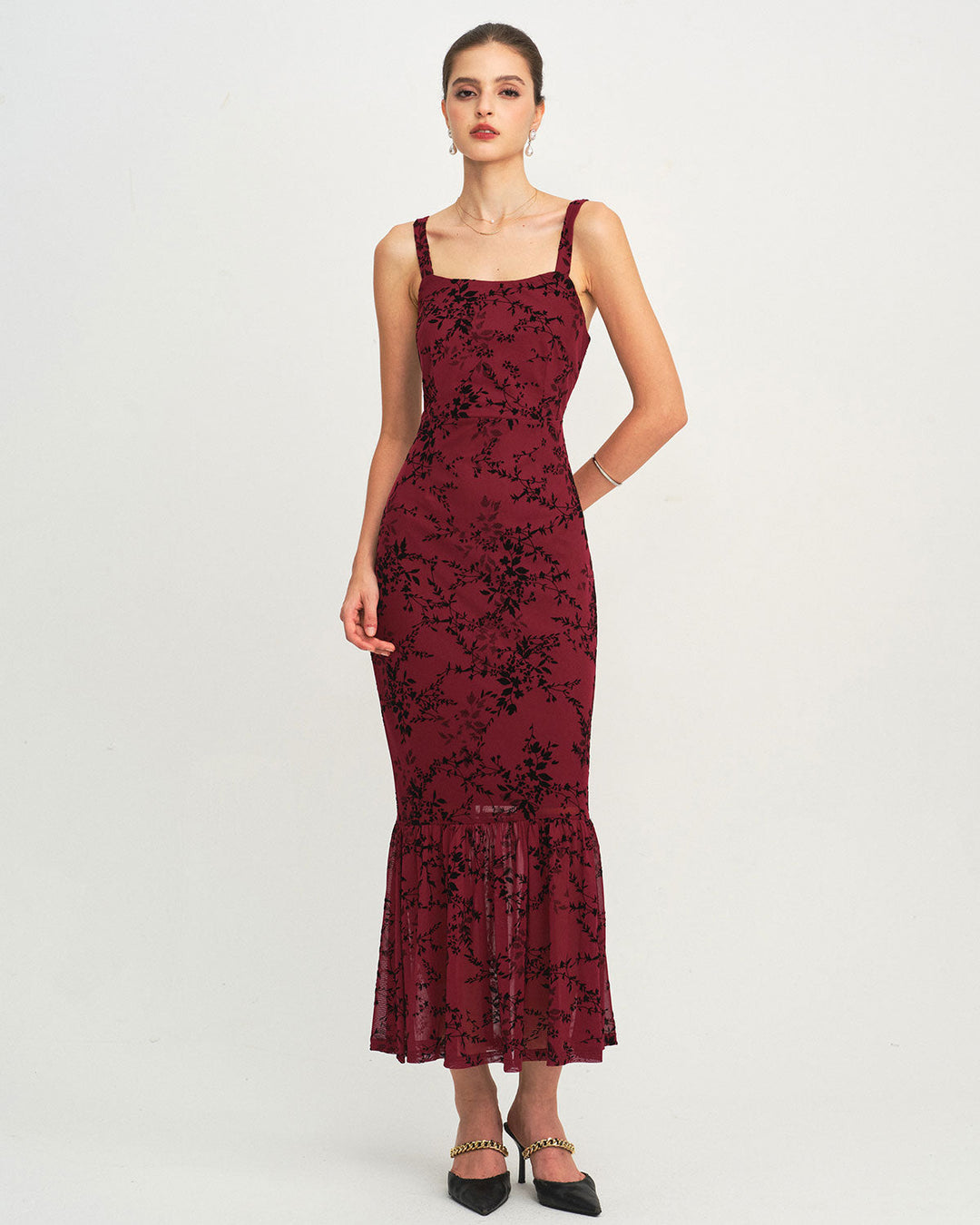 Morgan and Brooke | Floral Sleeveless Maxi Dress
