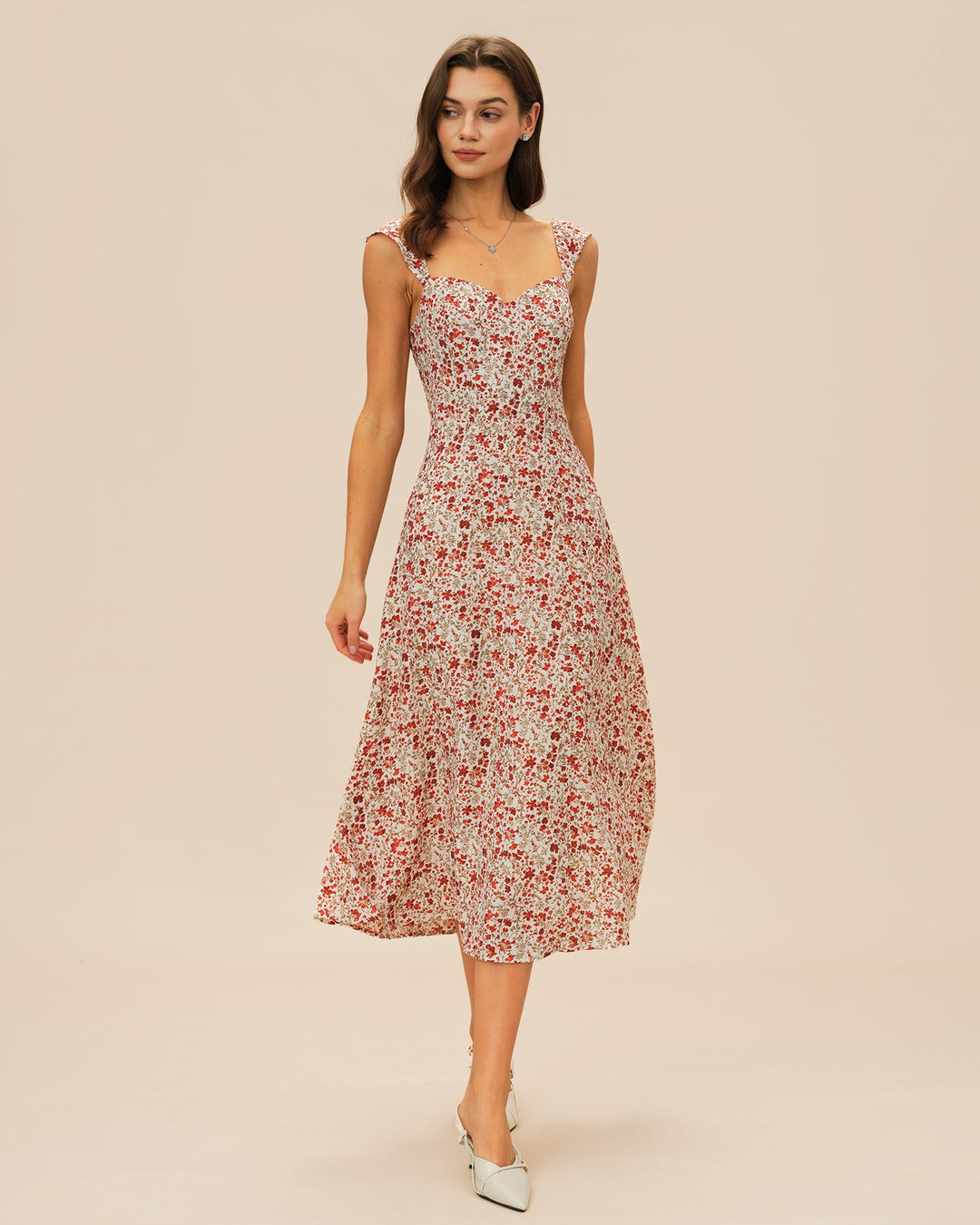 Morgan and Brooke | Floral Slip Midi Dress