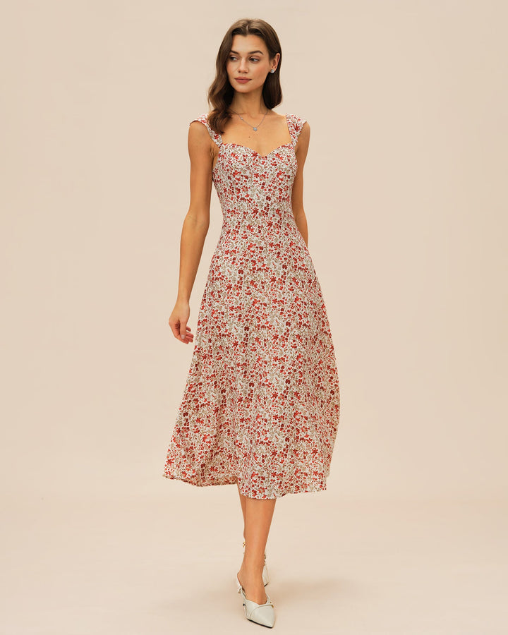 Morgan and Brooke | Floral Slip Midi Dress