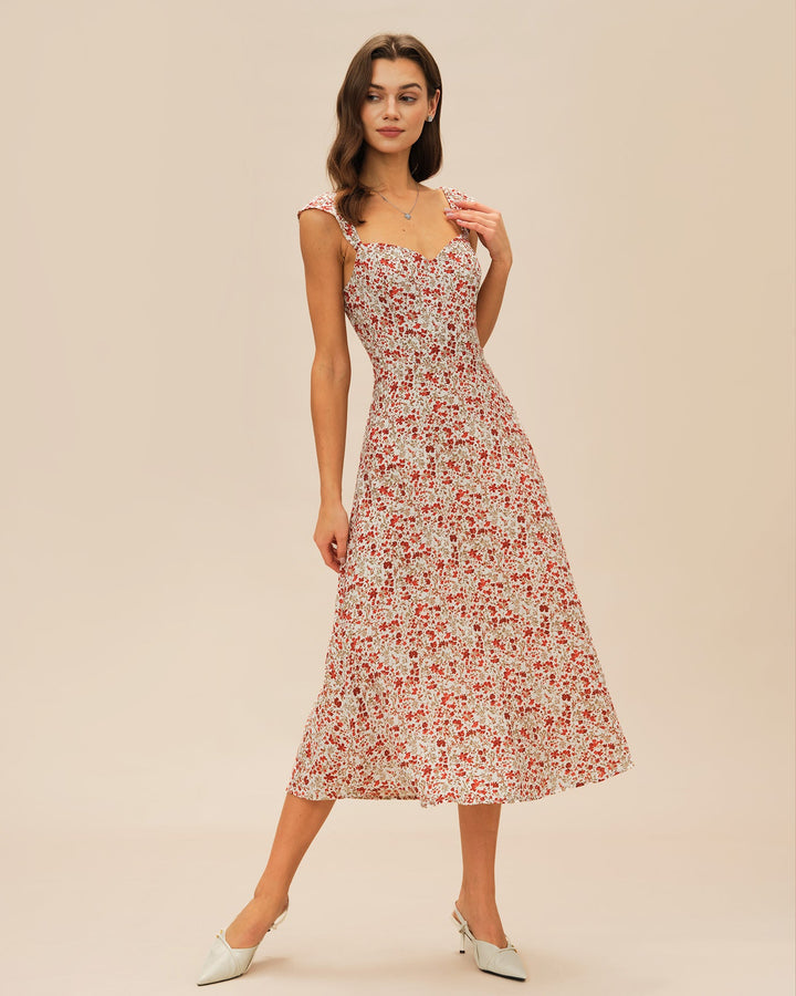 Morgan and Brooke | Floral Slip Midi Dress