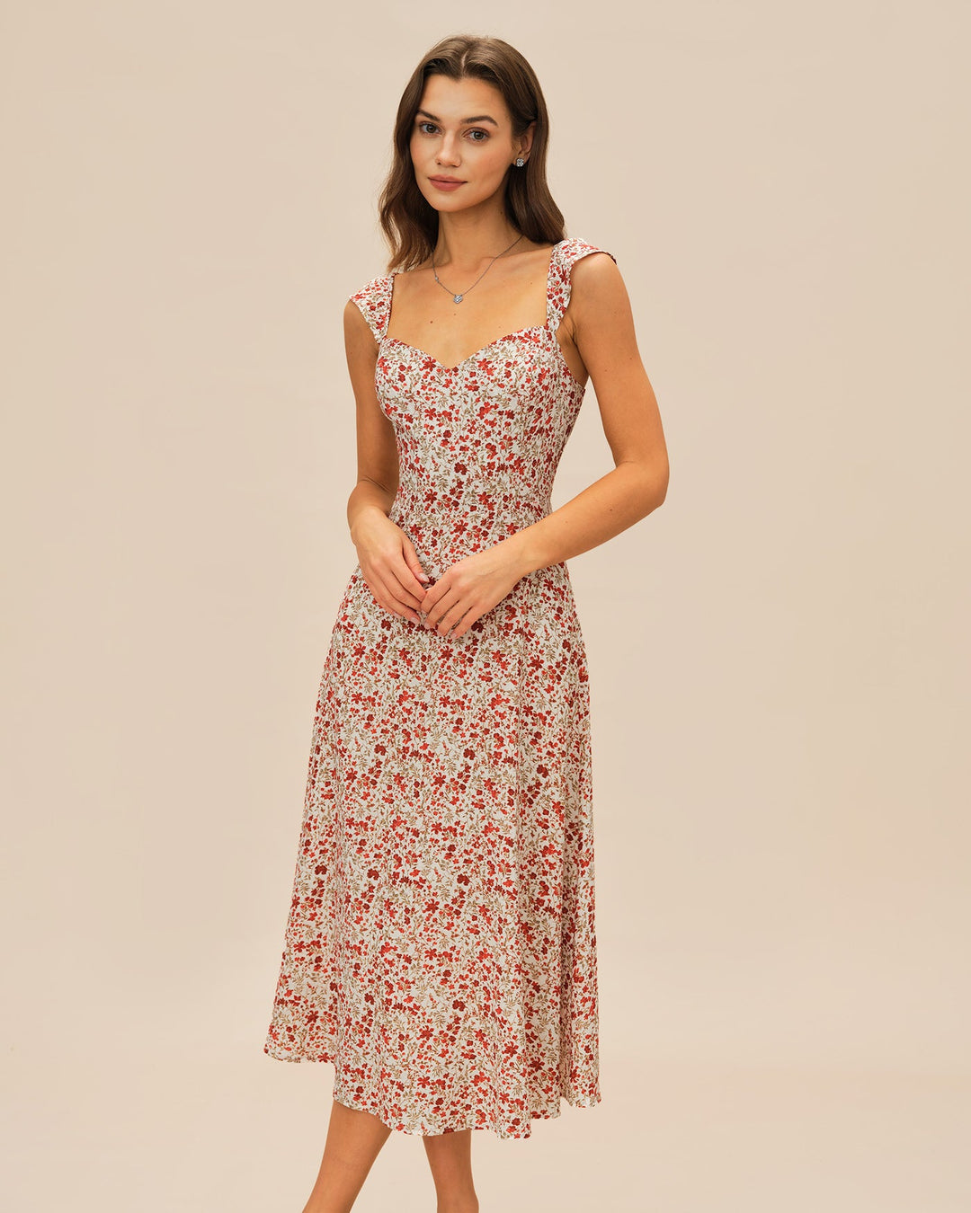 Morgan and Brooke | Floral Slip Midi Dress
