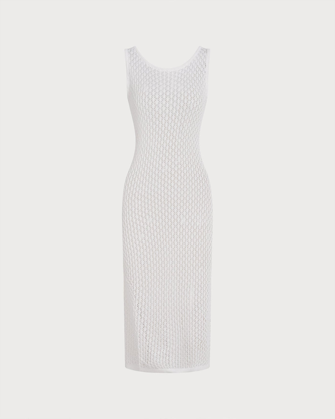 Morgan and Brooke | Crochet Drawstring Swimsuit Cover-Up for Women in White