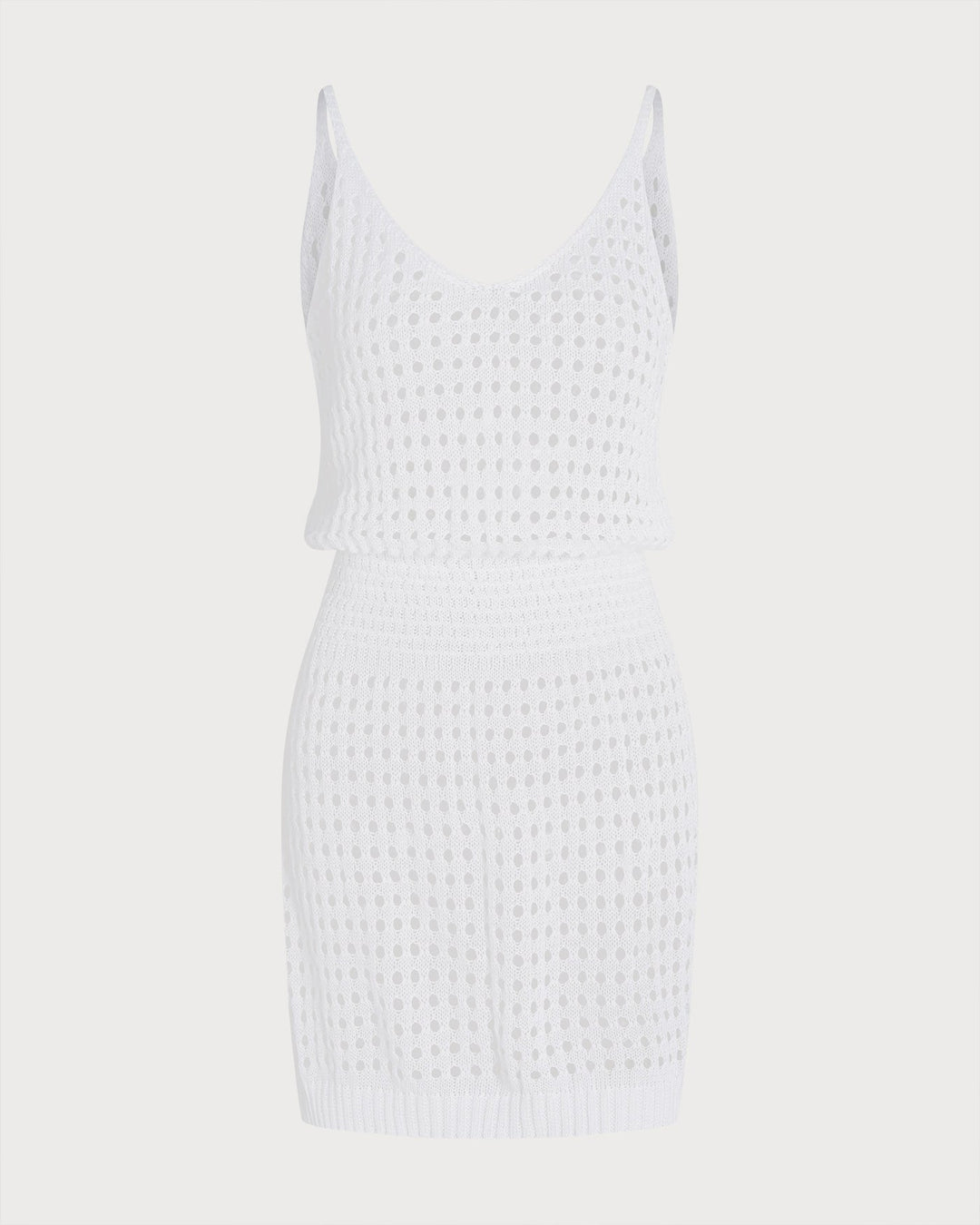 Morgan and Brooke | White V Neck Cutout Cover-Up