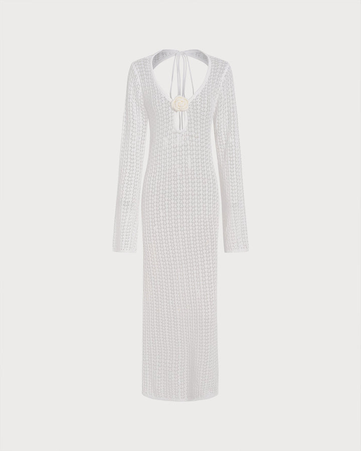 Morgan and Brooke | White Cut Out Swim Cover-Up