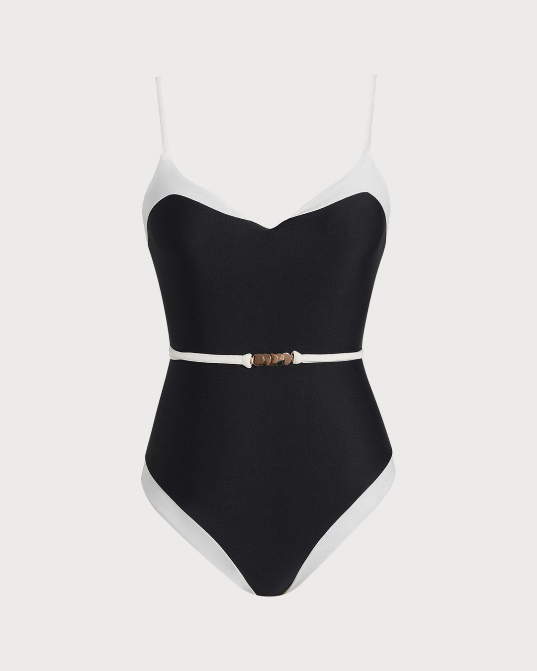 Morgan and Brooke | Black V Neck One Piece Swimwear