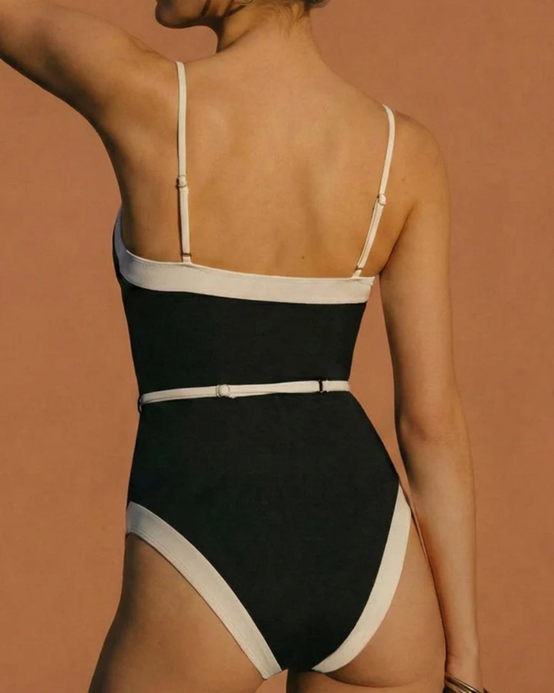 Morgan and Brooke | Black V Neck One Piece Swimwear