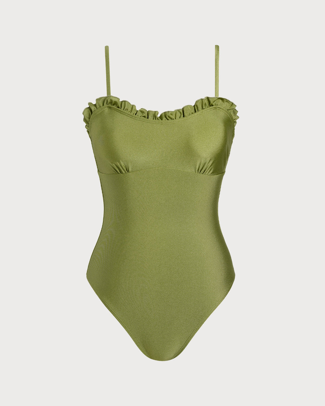 Morgan and Brooke | Green Ruffle One Piece Swimwear for Women