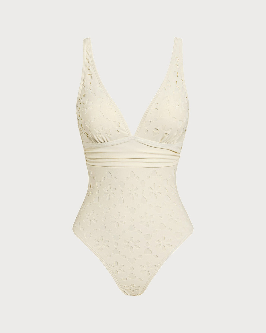 Morgan and Brooke | Bralette One Piece Swimwear for Women in Off White