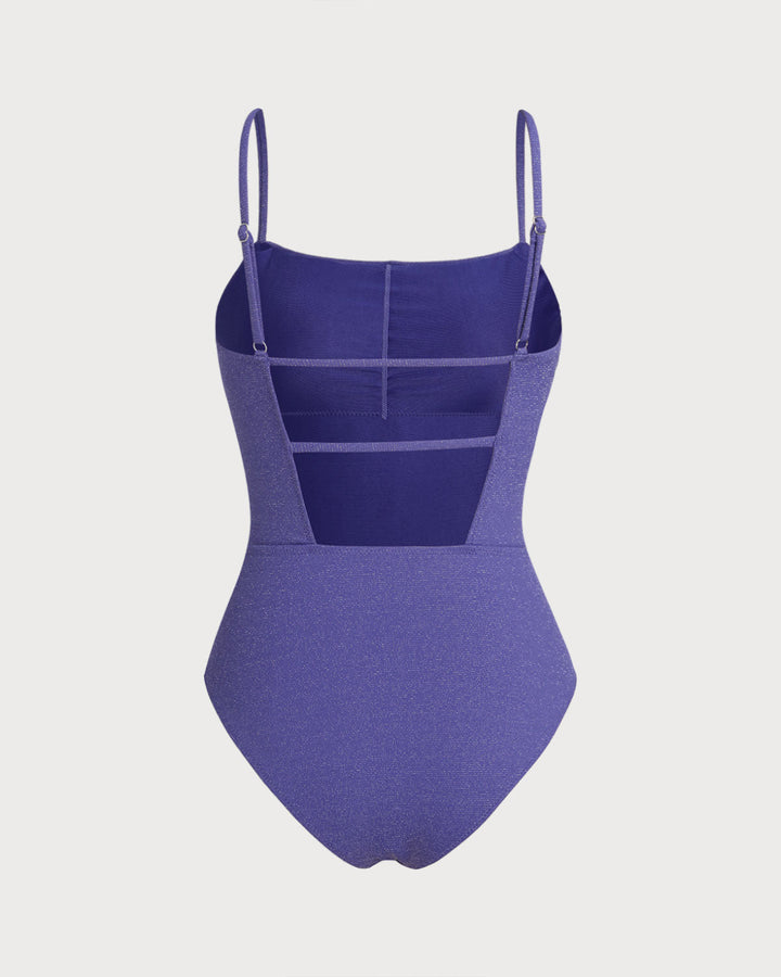 Morgan and Brooke | High Stretch One Piece Swimwear for Women in Purple