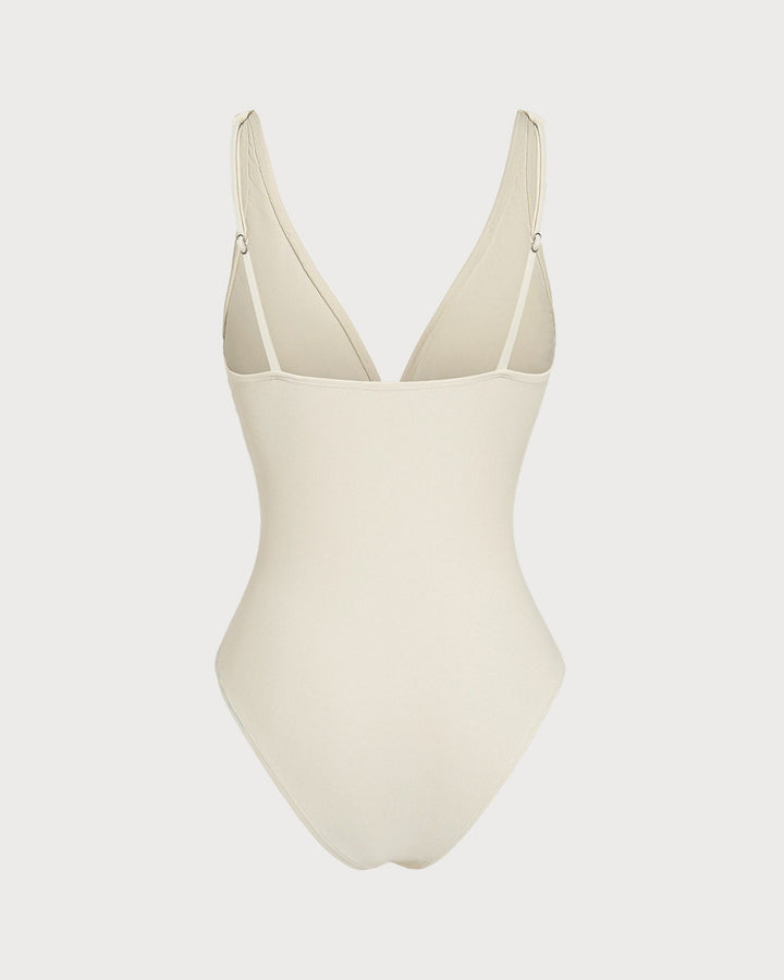 Morgan and Brooke | Bralette One Piece Swimwear for Women in Off White