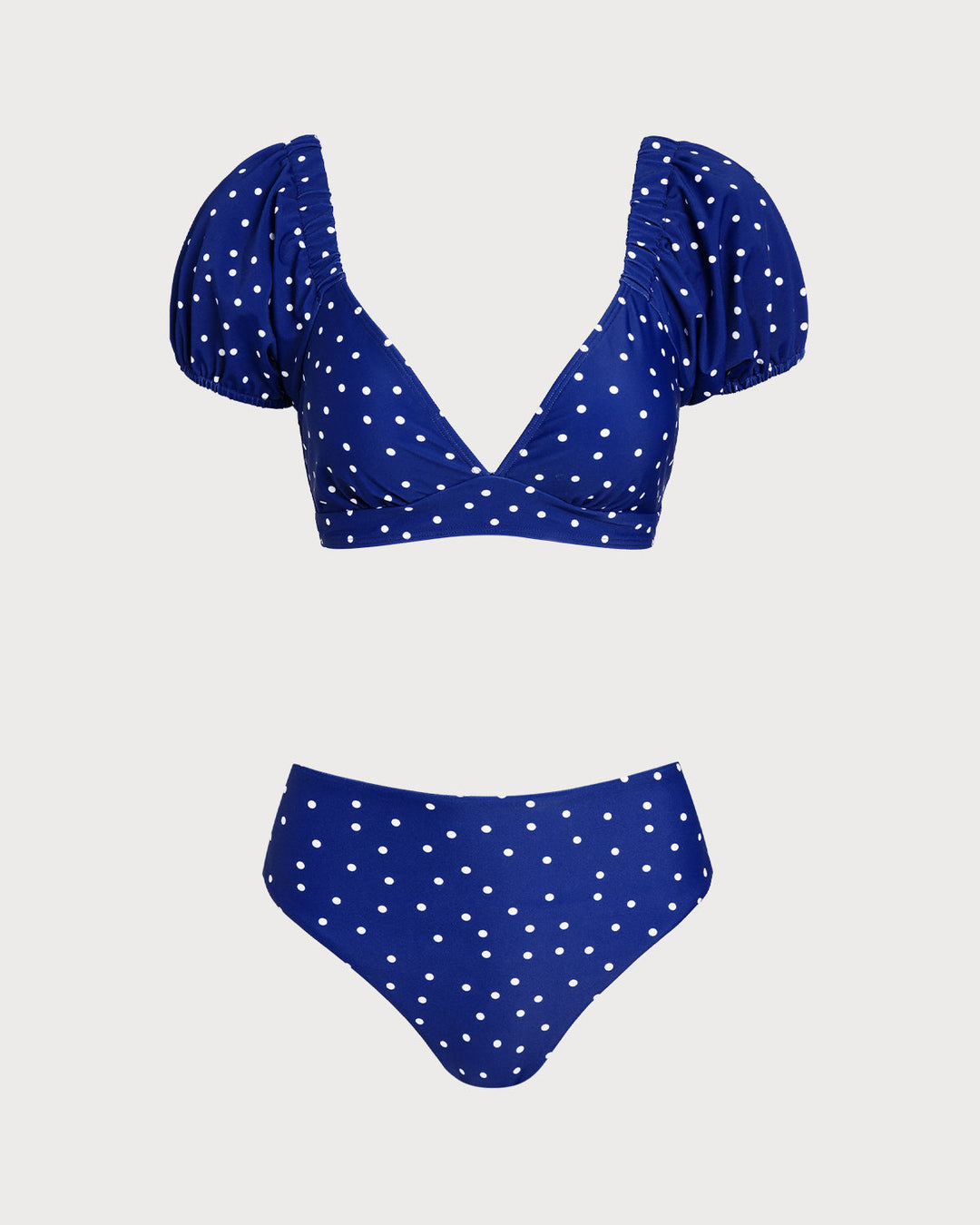 Morgan and Brooke | Polka Dot Bikini Set for Women in Royal Blue