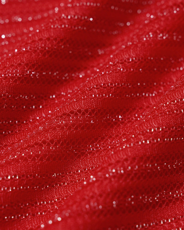 Morgan and Brooke | Underwire Bikini Set for Women in Red Sequins