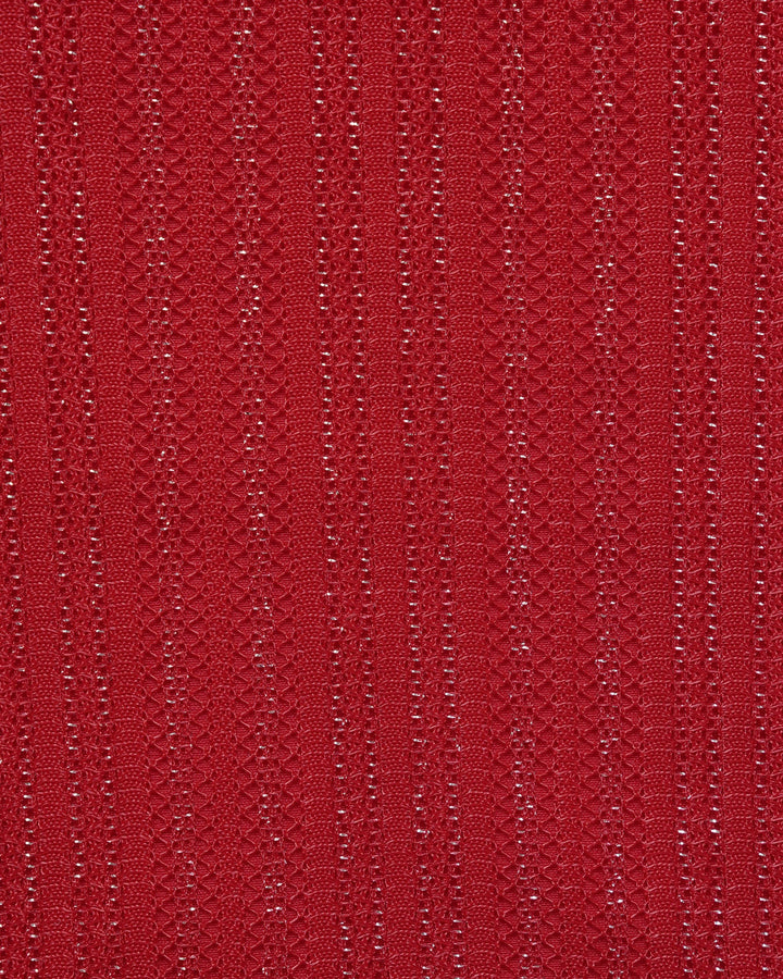 Morgan and Brooke | Square Neck Sequins Tankini Set for Women in Red