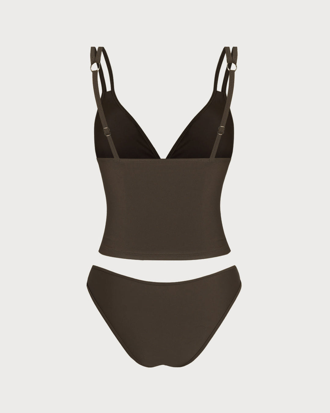Morgan and Brooke | High Stretch Tankini Set for Women in Coffee