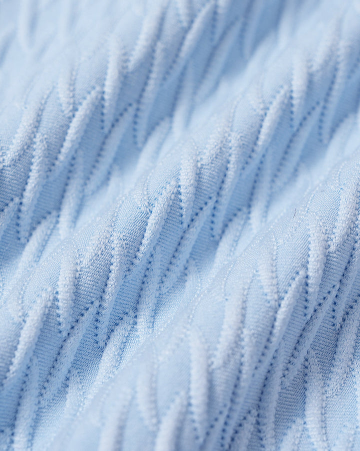Morgan and Brooke | Textured Triangle Bikini Set for Women in Blue
