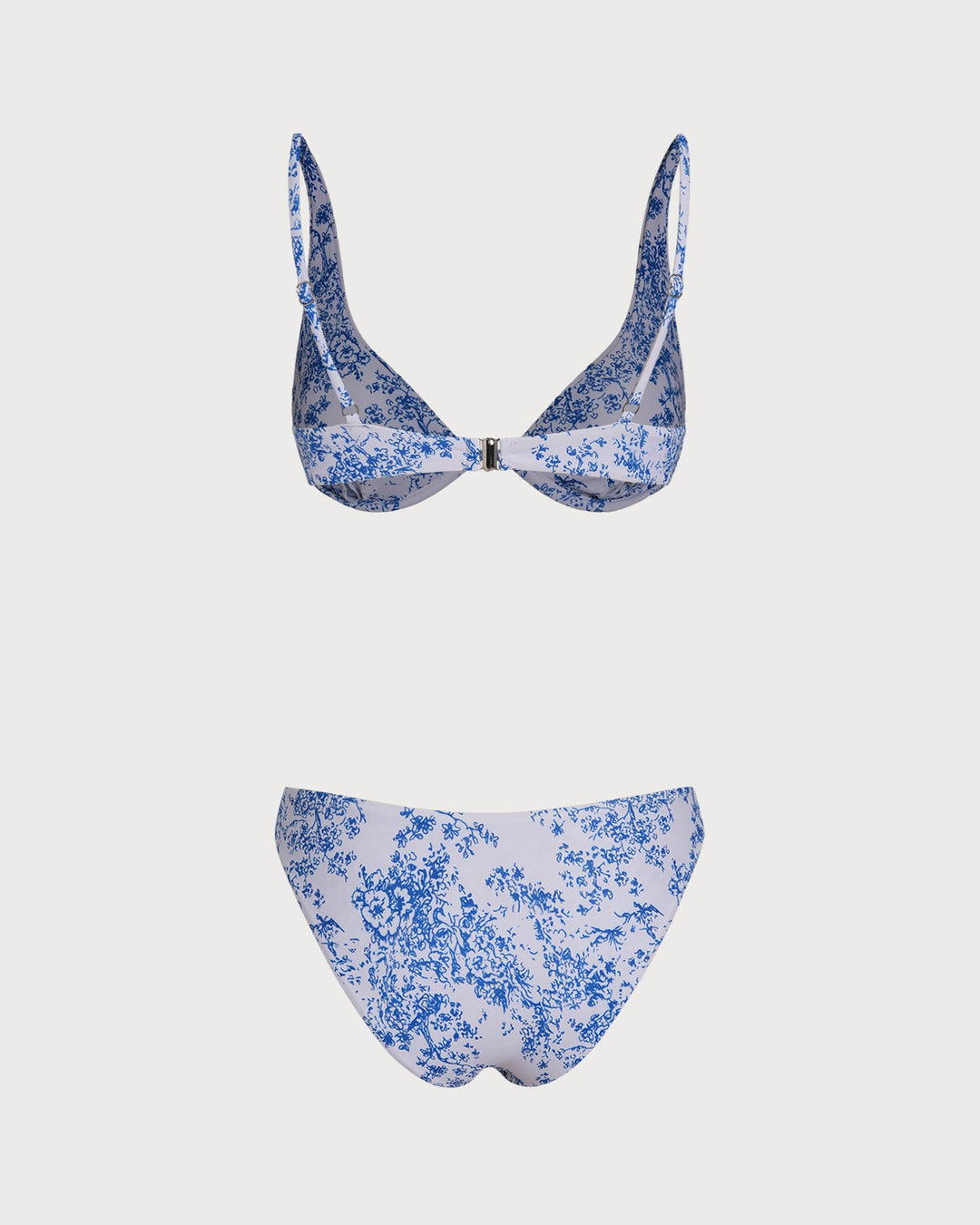 Morgan and Brooke | Floral Underwire Bikini Set for Women in Blue