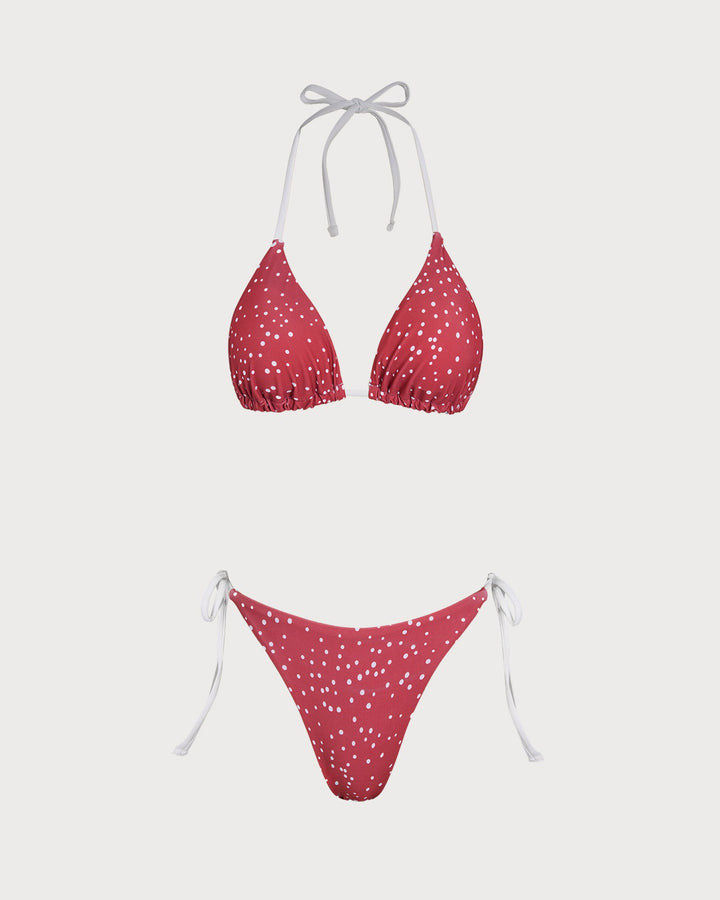 Morgan and Brooke | Red Polka Dot Bikini Set