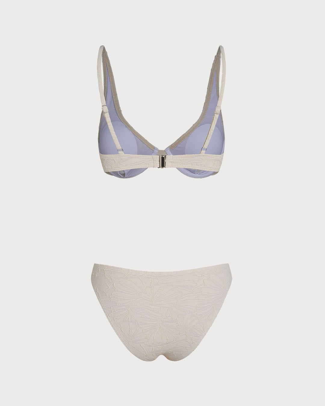 Morgan and Brooke | Beige Jacquard Underwire Bikini