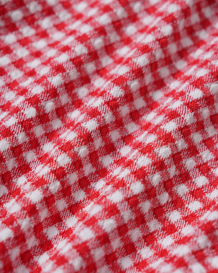 Morgan and Brooke | Triangle Bikini Set for Women in Red Plaid