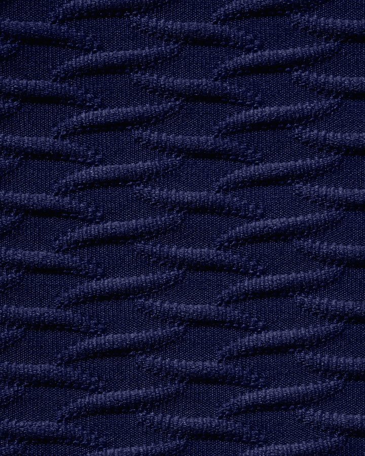 Morgan and Brooke | Textured Triangle Bikini Set, Royal Blue