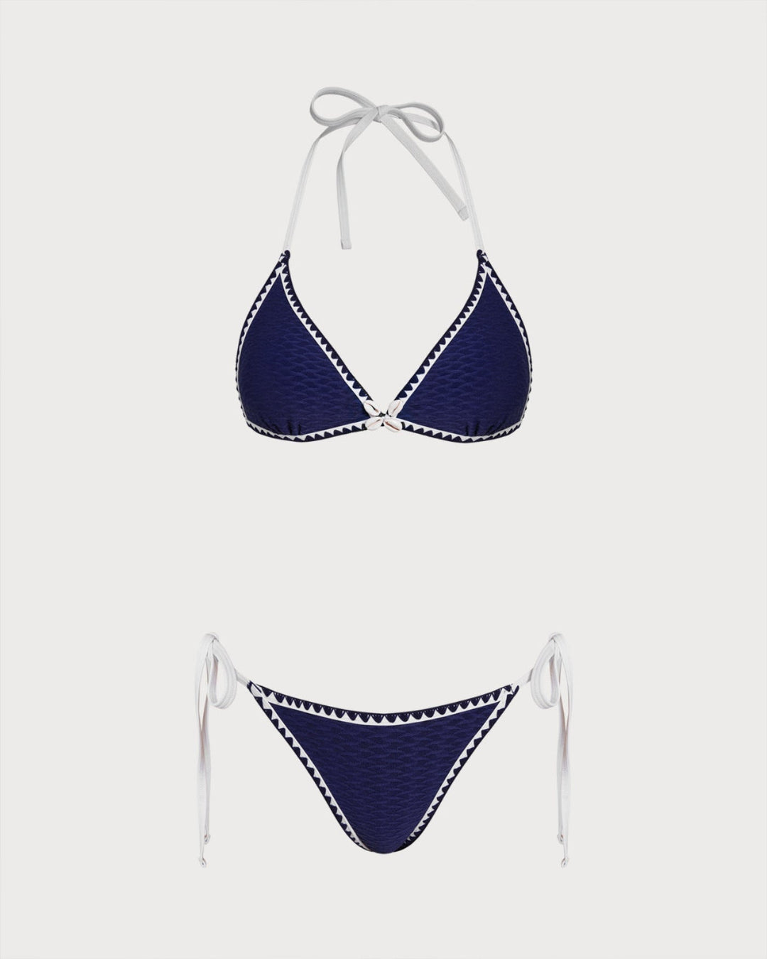 Morgan and Brooke | Triangle Bikini Set for Women in Blue